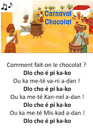 Carnaval Chocolat Chanson Origine Guadeloupe Chanson Carnaval Chocolat