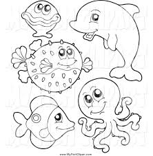 Black And White Saltwater Fish Clipart Sea Life Clip Art Black And White Sketch Coloring Page Ocean Coloring Pages Coloring Pages Coloring Books