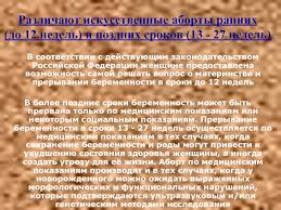 Prava Zhenshiny Na Abort Prezentaciya Doklad