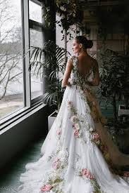Wedding Dress From Inga Ezergale Design Rose Collection Etsy Wedding Dresses Unique Unique Wedding Gowns Floral Wedding Dress
