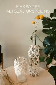 Makramee Windlicht Kreuzknoten Diy Deko Diy Deko Makramee Selber Machen Windlicht