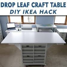 Drop Leaf Craft Table Craft Room Tracy Lynn Crafts Craft Table Craft Table Ikea Craft Room Tables