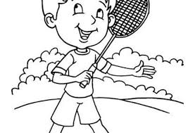 Una actividad fácil para realizar con nuestros hijos,utilizando materiales que tenemos en casa, fabricar raquetas de cartón es muy fácil con solo ver este vi. Dibujo De Deportes Badminton Deportes Para Colorear Deportes Dibujos Juegos Olimpicos Para Ninos