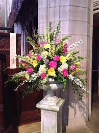 Easter Pedestal Large Flower Arrangements Rose Flower Arrangements Large Floral Arrangements