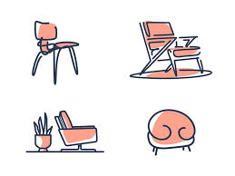 chairs on chairs on chairs mid century modern chair chair illustration
