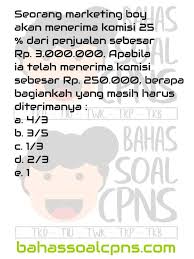 Berikut ini adalah contoh soal kemampuan numerik yaitu kemampuan melakukan operasi perhitungan angka dan melihat hubungan diantara tes number. Persentase Matematikaanalitis Numerik Berhitung Perbandingan Kuantitatif Analogi Soal Tes Cpns Asn Tes Intelegensia Umum Tiu Bahassoalcpns