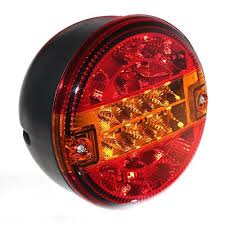 2er Set Led 3 Kammerleuchte Rund 140mm Hamburger Blinker Ruck Bremslicht 12v 24v Lkw Pkw Anhanger A Neu O Led Ruckleuchten Pkw Anhanger Farbe Fur Kunststoff