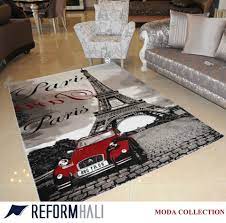 paris sokaklarinda dolasmak ister misiniz evinizde paris teymissiniz hissi yasatacak bu hali ve bircok model reform hali da sizleri bekl halilar paris evler
