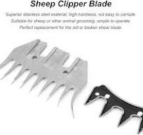 Pilipane Shearing Cutting Blade and for Long-Lasting Sheep Blade, Stainless  Steel Sheep Clipper Blade, Shearing Blade Replacement for Multiple ...