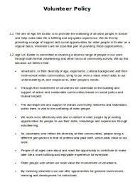 Maybe you would like to learn more about one of these? Free 10 Charity Volunteer Policy Samples Templates In Ms Word Pdf