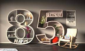 Kostenlose Geburtstagskarte Happy Birthday Mit Spruch Zum 85 Geburtstag Geburtstagsspruche Welt