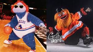 The name franklin is a reference to philadelphia's benjamin franklin, and the fact that franklin is a fuzzy blue dog doesn't have anything to do with anything. Former Philadelphia 76ers Mascot Big Iradiophilly Com Facebook