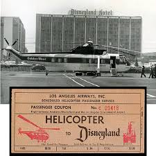 26 Helicopter Flights A Day Landed At The Disneyland Hotel To Service Guests Arriving From Lax Airport Dbtn Disneyland Hotel Retro Disney Disney Theme Parks
