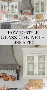How To Style Glass Kitchen Cabinets