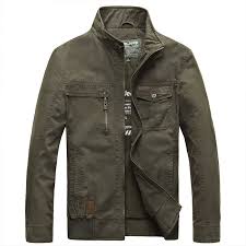 Autumn Winter Mens Casual Cotton Outdoor Fashion Army Green Khaki Military Polo Jacke Mens Jackets Casual Mens Fashion Casual Winter Mens Fashion Casual Spring