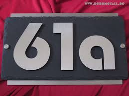 3d Hausnummer Edelstahl Schiefer Hausnummernschild V2a Zahlen Schieferplatte Ebay Hausnummernschild Hausnummern Schieferplatte