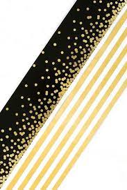 Glimmer Of Gold Collection Wide Double Sided Border Trim 38 Feet Black Gold White Confetti And Stripes Mardel Classroom Decorations Black Gold Jewelry Classroom Themes