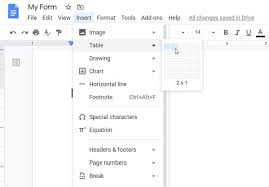 Your form will open in a new window for you to edit. How To Make A Fillable Google Docs Form With Tables