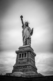 New york statue of liberty black and white. Hd Wallpaper Statue Of Liberty New York Black And White Monument Outdoors Wallpaper Flare