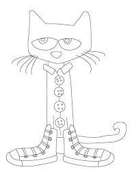The series of illustrated books designed for the first time readers is devoted for creativity and #5 buttons off the shirt. Pete The Cat 1 Coloring Page Free Printable Coloring Pages For Kids