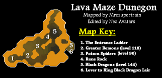 This guide shows you how to safe spot lava dragons, the constant drops are lava dragon bones and black dragonhides. Tip Lava Maze Sal S Realm Of Runescape