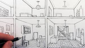 See How To Draw A Room In One Point Perspective In This Step By Step Pencil Drawing Tuto Perspective Drawing Architecture One Point Perspective Perspective Art