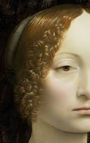 Portrait of Ginevra de Benci it was painted between 1474& 1478 detail  Leonardo da Vinci early renaissance Oil