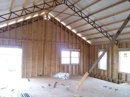 Part 2 will show us setting the trusses and putting metal on the roof.i set p. Residential Using Pole Barn Metal Truss System Barn House Plans Pole Barn Homes Metal Pole Barns