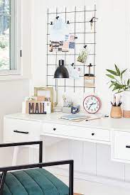 Think Vertical Add Floating Shelves Above Your Desk Home Home Office Home Office Space