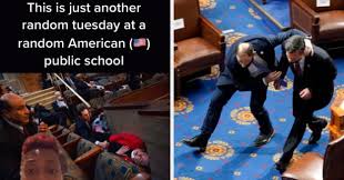 I came three times under it. Students Use Trump S Capitol Riot To Make An Important Point About School Shootings