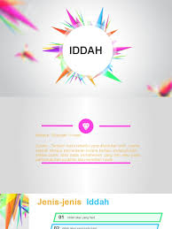 Iddah ialah suatu tempoh masa yang dilalui oleh seseorang perempuan selepas perceraian atau kematian suami di mana dia tidak boleh menikah semula. Iddah