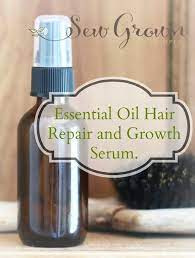 Essential Oil Hair Repair And Growth Serum Recipe Sew Grown Essential Oils Healthy Hair Essential Oils For Hair Essential Oil Recipes