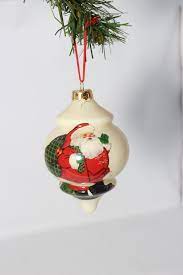 Free delivery and returns on ebay plus items for plus members. Vintage Christmas Santa Glass Holiday Tree Ornament Reverse Etsy Glass Christmas Tree Ornaments Glass Christmas Tree Vintage Christmas