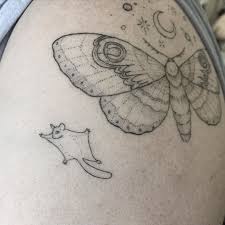 Pin By Aimee Peltier On Tattoos Moth Tattoo Fine Line Tattoos Line Work Tattoo