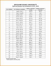 Biweekly Pay Schedule Template Elegant 7 Biweekly Payroll Calendar 2015 Template In 2020 Schedule Template Payroll Calendar Calendar Template