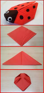 Servietten Falten Marienkafer Falten Mit Kindern Servietten Falten Fur Kinde Servietten Falten Servietten Falten Weihnachten Servietten Falten Fruhling