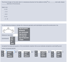 It is necessary to determine whether the specific pattern was conducted to avoid the creation of certain. Solved The Formal Charge On The Sulfur Atom In A Resonanc Chegg Com