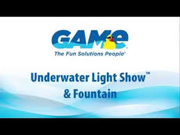 G A M E Underwater Light Show Fountain Youtube