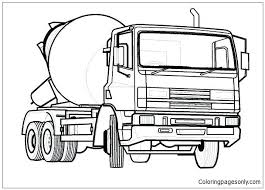 Color, or the act of changing the color of an object. Cement Mixer Truck Coloring Pages Monster Truck Coloring Pages Coloring Pages For Kids And Adults