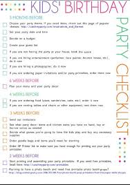 Birthday Party Planning Checklist Printable Kids Party Checklist 3 Months To 2 Weeks Birthday Party Planner Party Planning Checklist Kids Party Planning