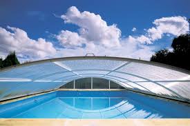 Quel budget selon le système d'ouverture ? Jade Abri De Piscine Bas Telescopique En Kit Votre Abri Piscine Direct Usine A Prix Discount