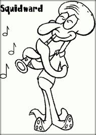 Squidward spongebob coloring pages is a free printable sponge bob coloring pages for kids. Spongebob Characters Coloring Pages Spongebob Coloring Coloring Pages Tinkerbell Coloring Pages