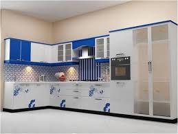 l shape small modular kitchen at rs