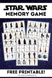 Inspiring printable mind games for seniors printable images. Free Printable Star Wars Memory Game Cards For May The 4th