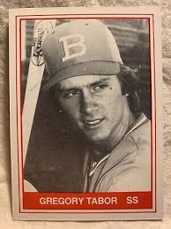 1982 TCMA Burlington Rangers Gregory Tabor Minor League Card M3