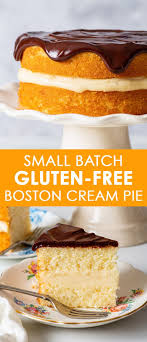 Remove saucepan from heat and scrape cream into a medium heatproof bowl. Small Batch Gluten Free Boston Cream Pie The Loopy Whisk