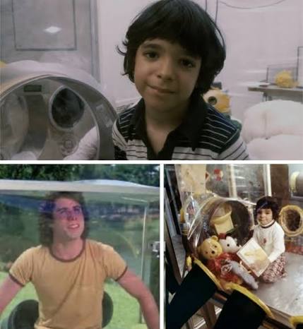 The Boy in the Plastic Bubble, a made-for-TV movie starring John Travolta,  debuted on ABC on November 12, 1976. It was inspired by the real-life  stories of David Vetter (born 1971)
