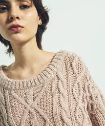 GRACE CONTINENTAL ニット セーター スパングルケーブルニット レディース : ZOZOTOWN Yahoo!店