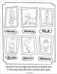 Judges Coloring Page 2 Whats In The Bible Bible Coloring Pages Gideon Bible Bible Lessons For Kids
