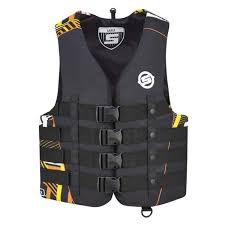 Sea Doo Brp Seadoo Mens Vibe Nylon 4 Buckle Life Jacket Vest Pfd